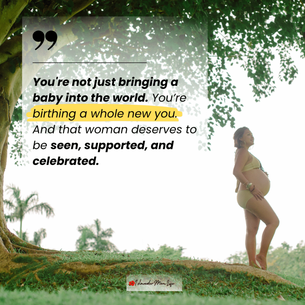 A mom on a maternity shoot with a beautiful backdrop of a huge tree and nature preparing herself for childbirth 