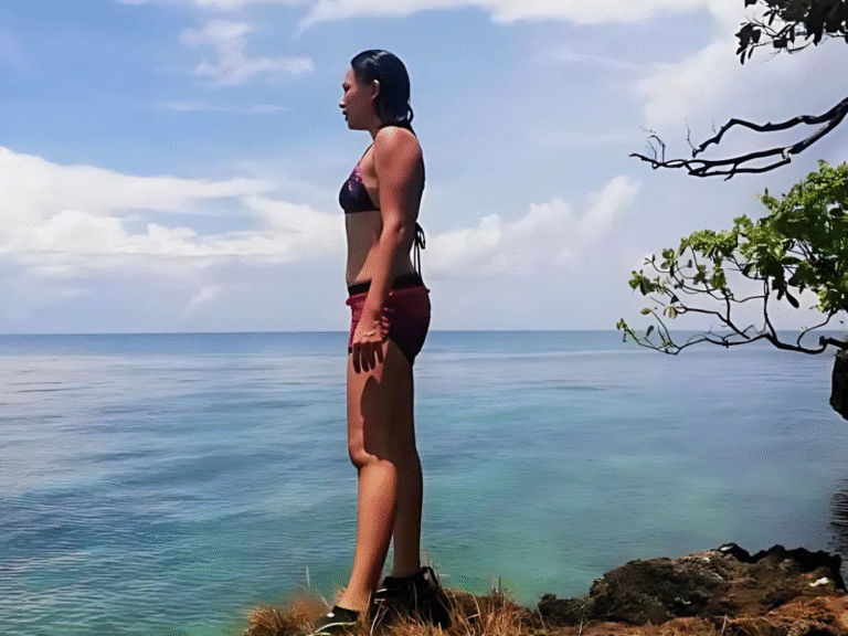 A mom standing on top of a cliff, wondering Why the transition of motherhood is hard